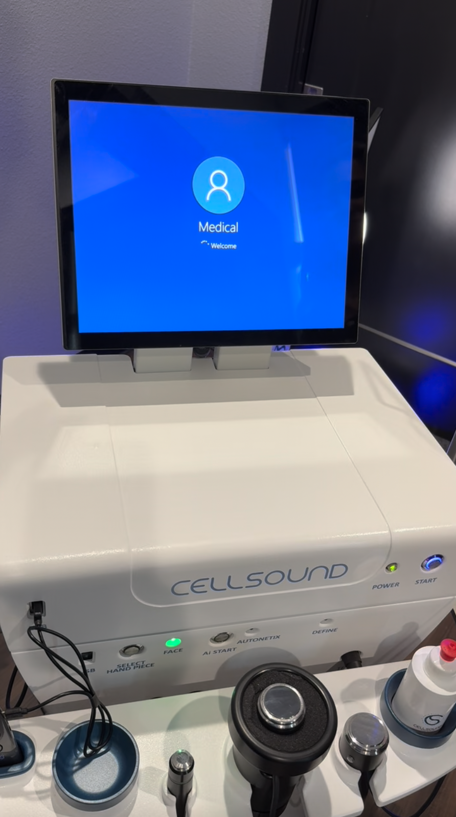 2023 Cellsound Aesthetics BRH-A2 with Photo Fact Center - Ultrasound and Electrostimulation Ulcer, Wound Healing & Skin Tightening - Includes $1,250 worth of Electrode Transducers - INCLUDES CONSUMABLES PURCHASING SUPPORT - Free Shipping & Warranty (km/poc)x - Image 7