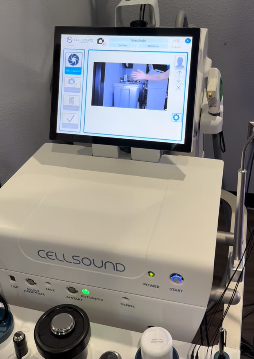 2023 Cellsound Aesthetics BRH-A2 with Photo Fact Center - Ultrasound and Electrostimulation Ulcer, Wound Healing & Skin Tightening - Includes $1,250 worth of Electrode Transducers - INCLUDES CONSUMABLES PURCHASING SUPPORT - Free Shipping & Warranty (km/poc)x - Image 11