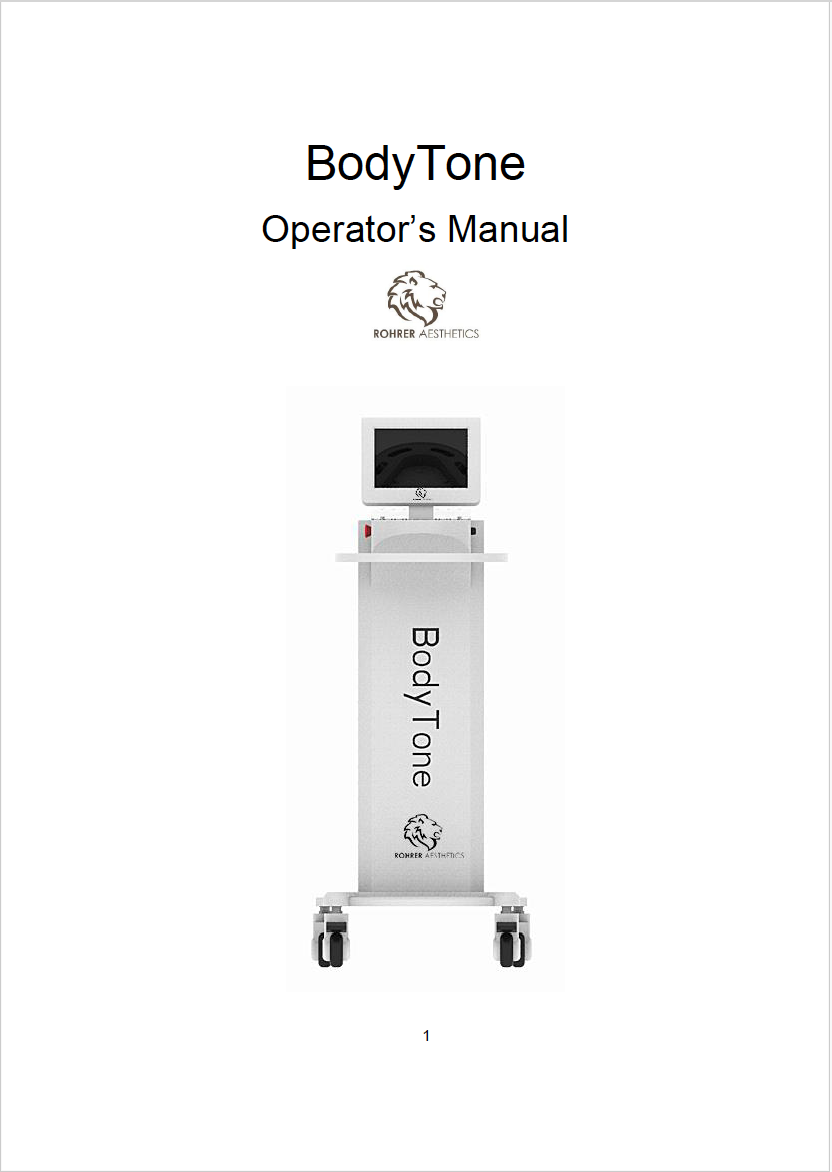 Rohrer Aesthetics Bodytone User Manual with Consent Forms - PDF Download - Image 2