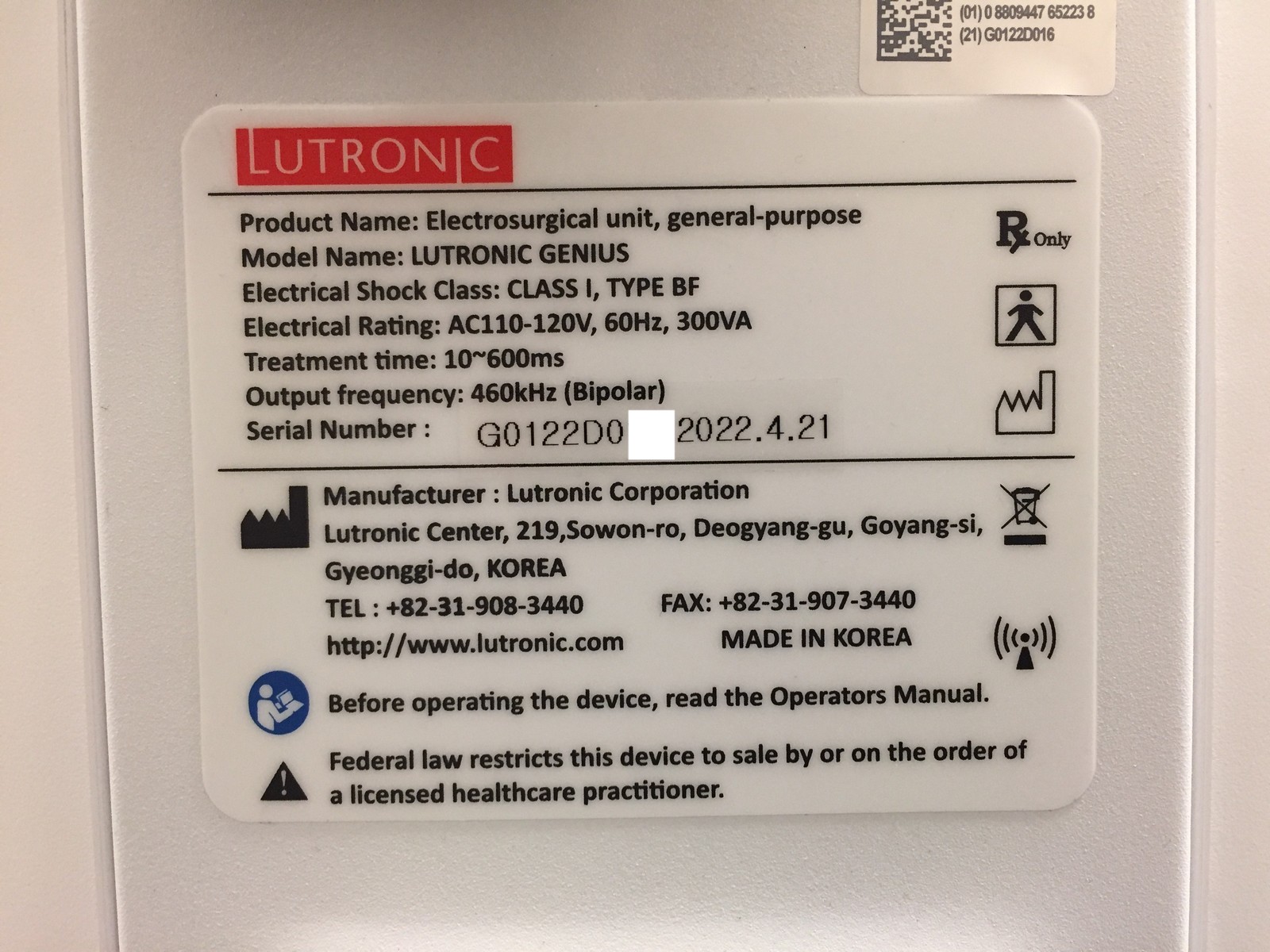 2022 Lutronic Genius RF Microneedling Radio Frequency Device - DOES NOT INCLUDE SUPPORT FOR TIP ORDERING - Free Shipping & Warranty (km/jg)x - Image 23