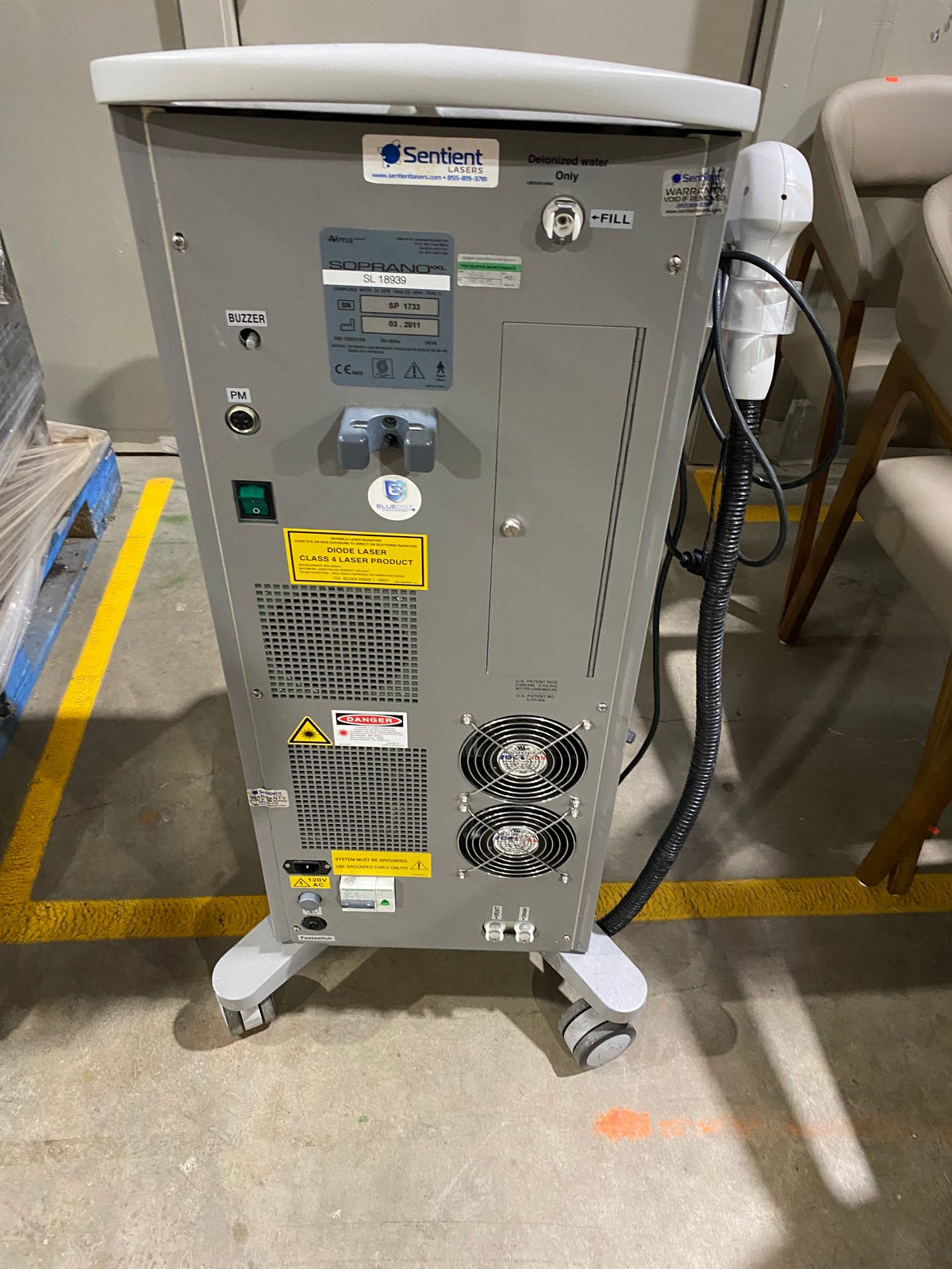 2011 (Refurbished 2016) Alma Soprano XL SHR Diode Laser Hair Removal - Excellent Condition (jpjg29-01)x - Image 5