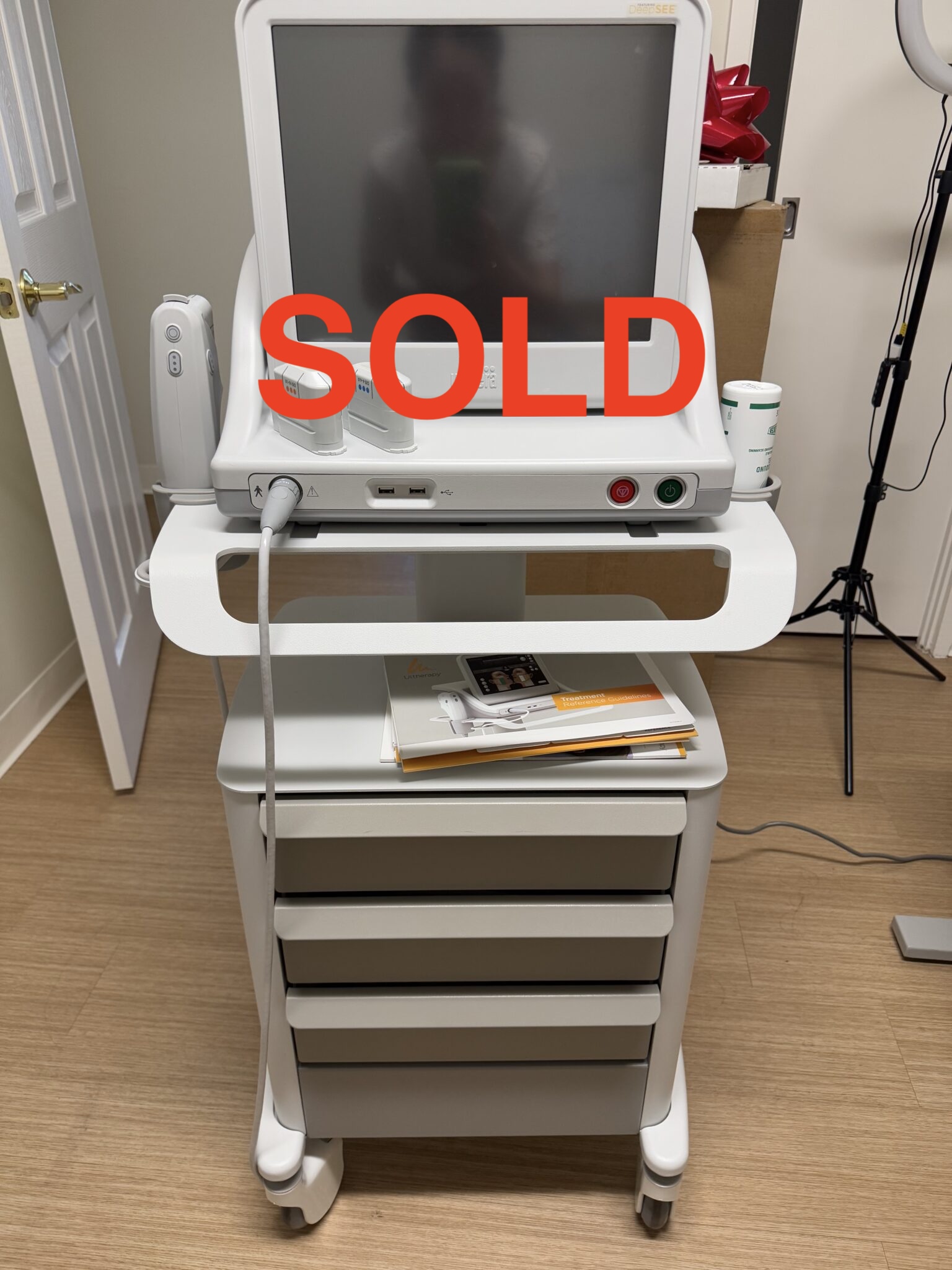 2024 Merz Ulthera Ultherapy Ultrasound Skin Tightening System - with 2024 UH-2 DeepSee Handpiece - PERFECT CONDITION - ONLY USED 10x - Free Shipping & Warranty (km/tan)s