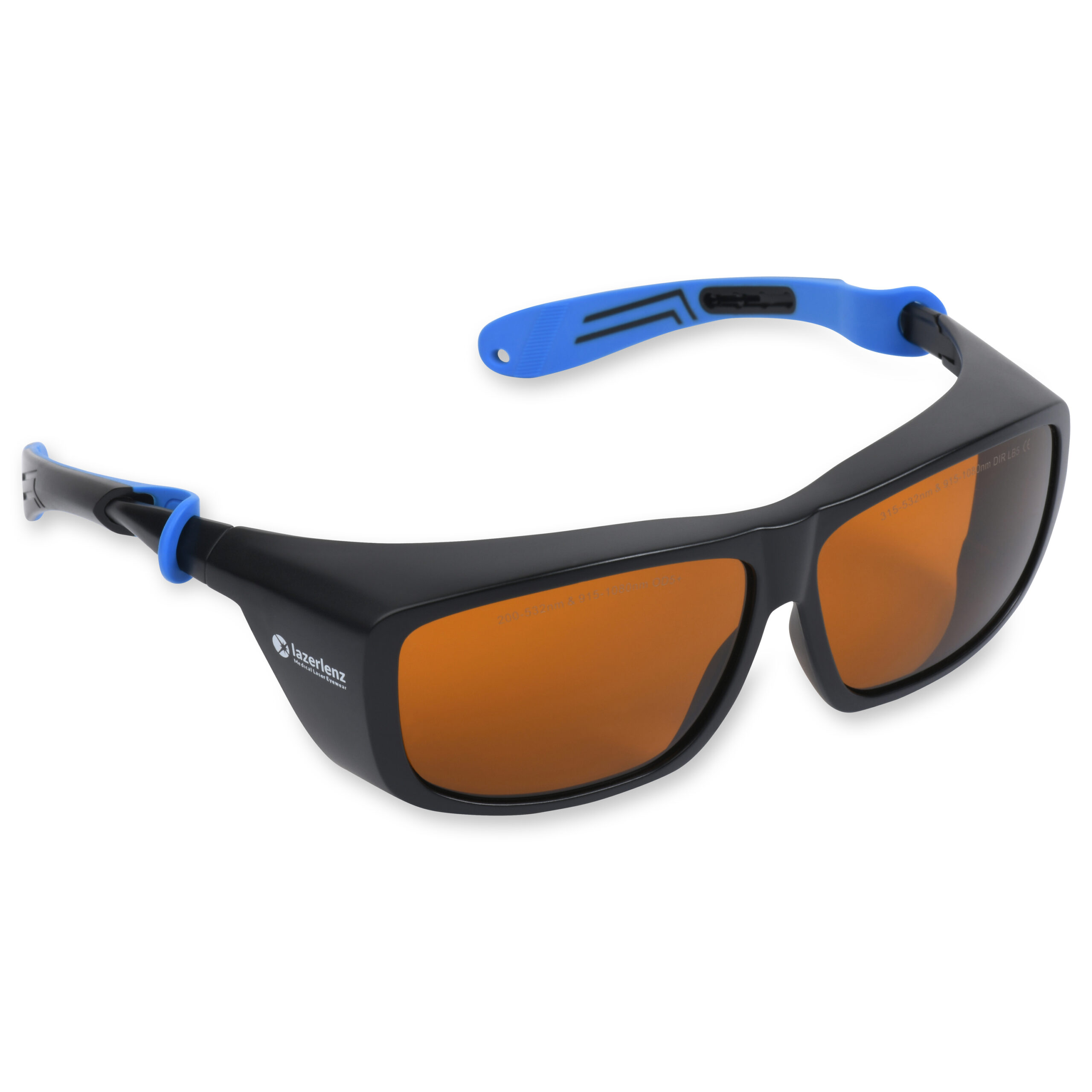 LazerLenz tattoo removal laser goggles angled front view