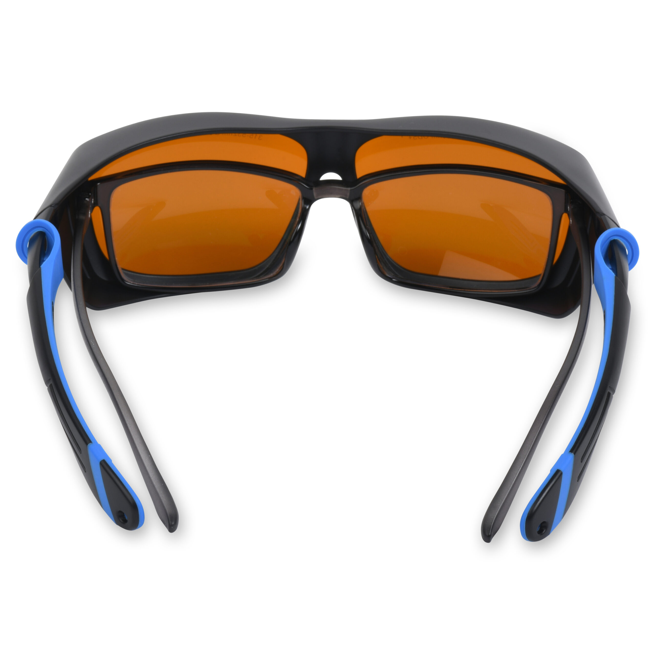 LazerLenz protective goggles rear view with adjustable arms