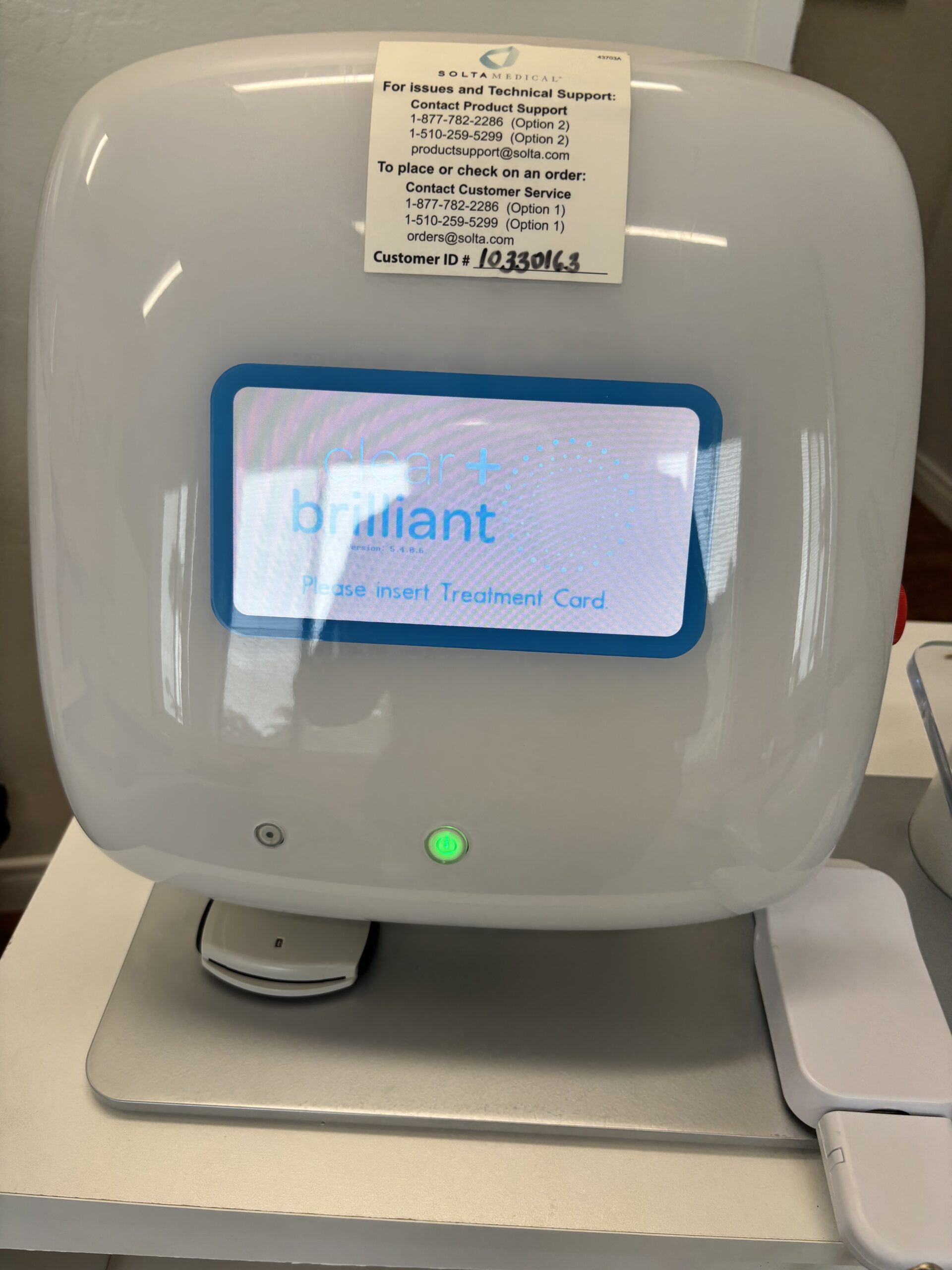 2018 Solta Clear + Plus and Brilliant - with BRAND NEW 1440nm Handpiece & Permea 1927nm Handpiece – Fractional Pigment & Fine Lines Reduction, Skin Rejuvenation - INCLUDES CONSUMABLE PURCHASING SUPPORT, MANUFACTURER WARRANTY until 08/15/2026 & Free Shipping (km/ter)x - Image 3