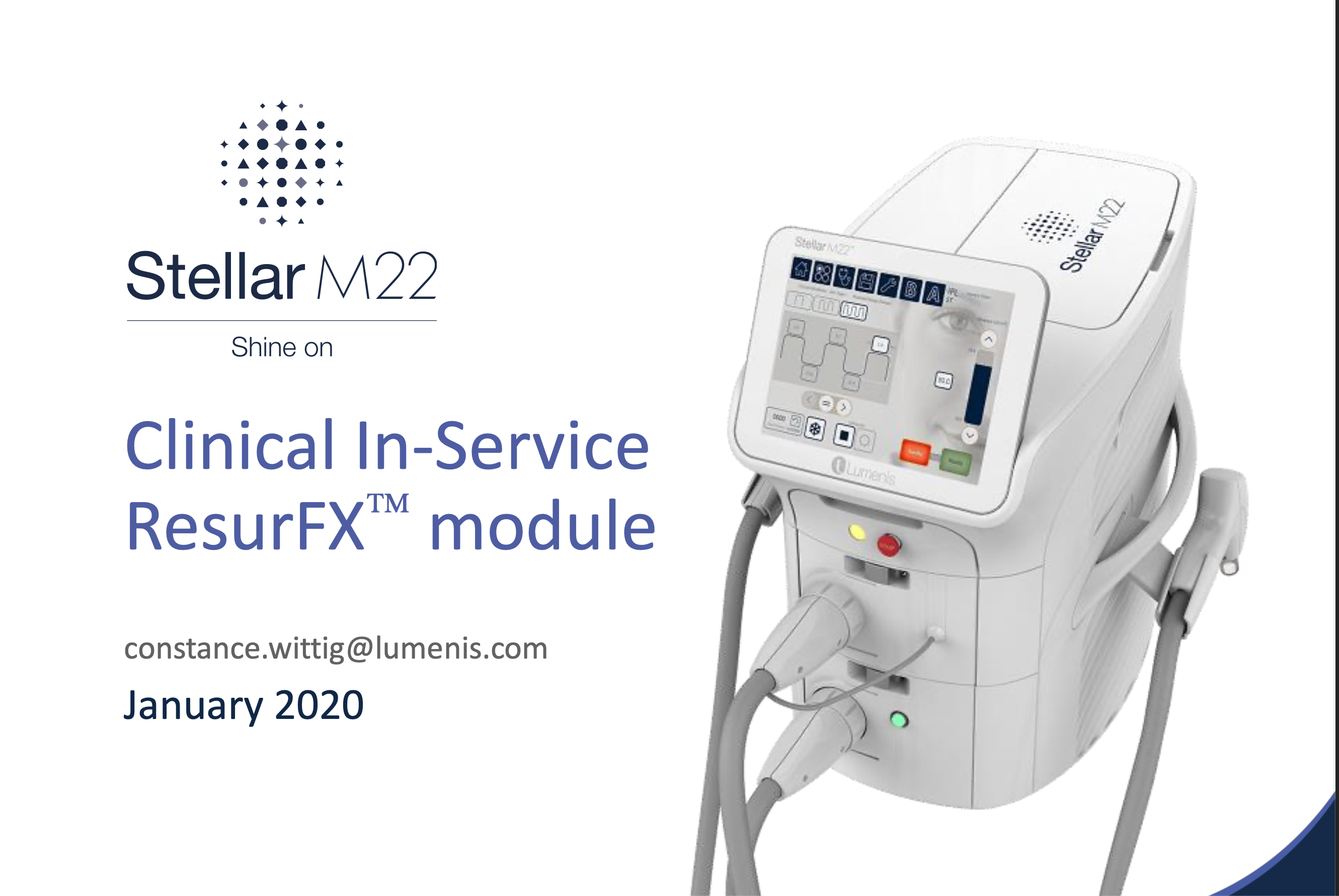 Lumenis Stellar M22 ResurFX User Manual – PDF Download - Image 2