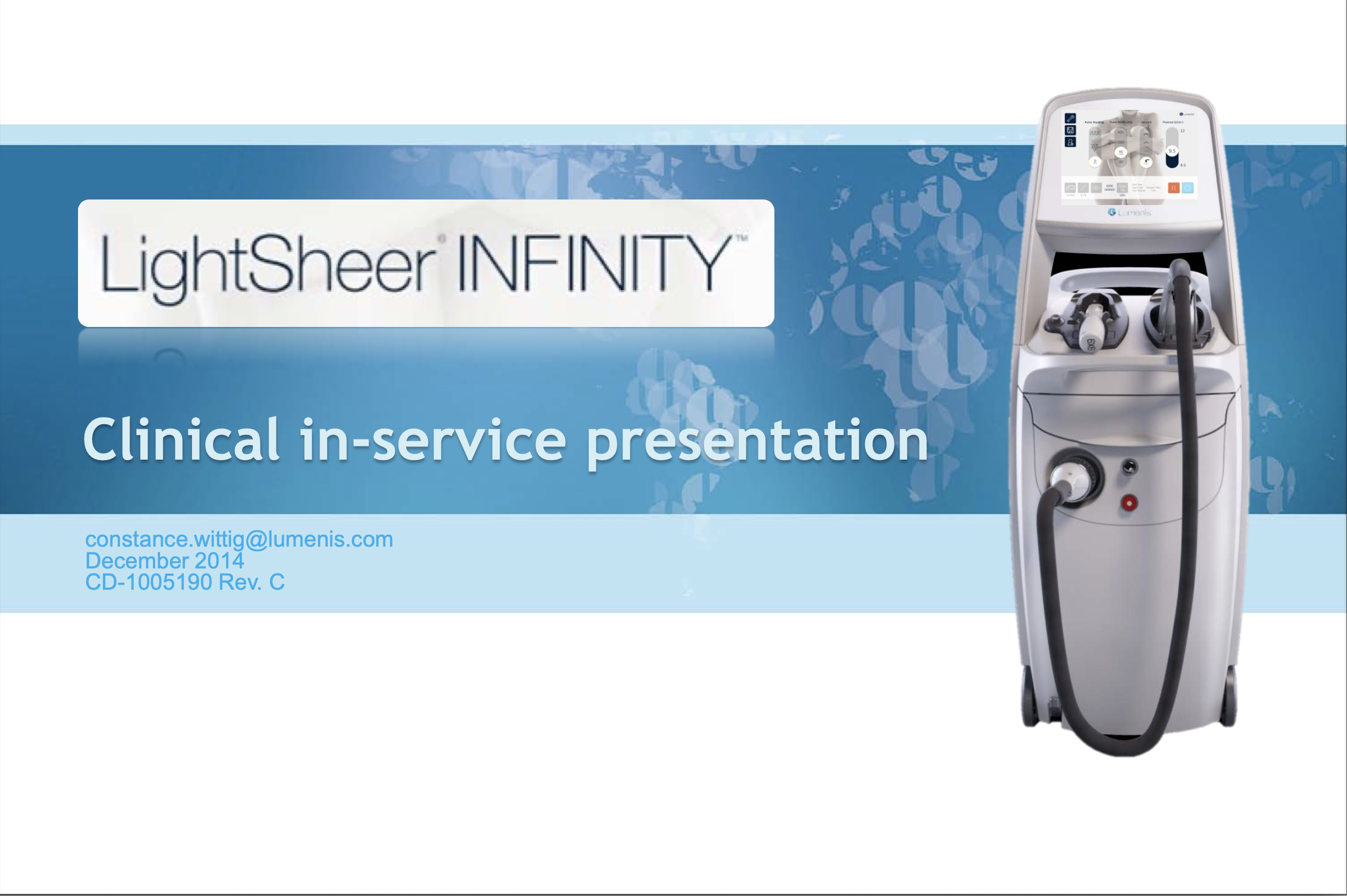 Lumenis Lightsheer Infinity Clinical In-Service Training Manual – PDF Download - Image 2