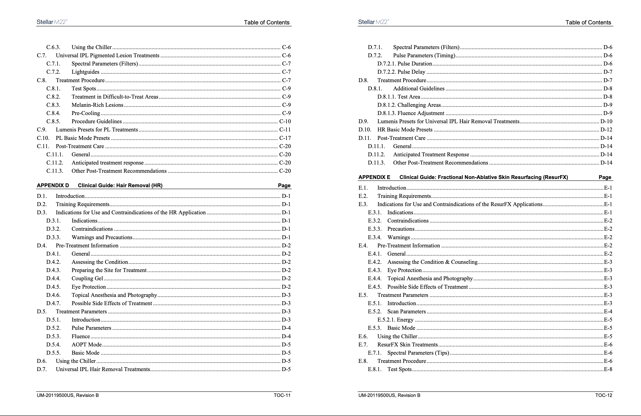 Lumenis Stellar M22 User Manual & Treatment Guidelines - PDF Download - Image 8