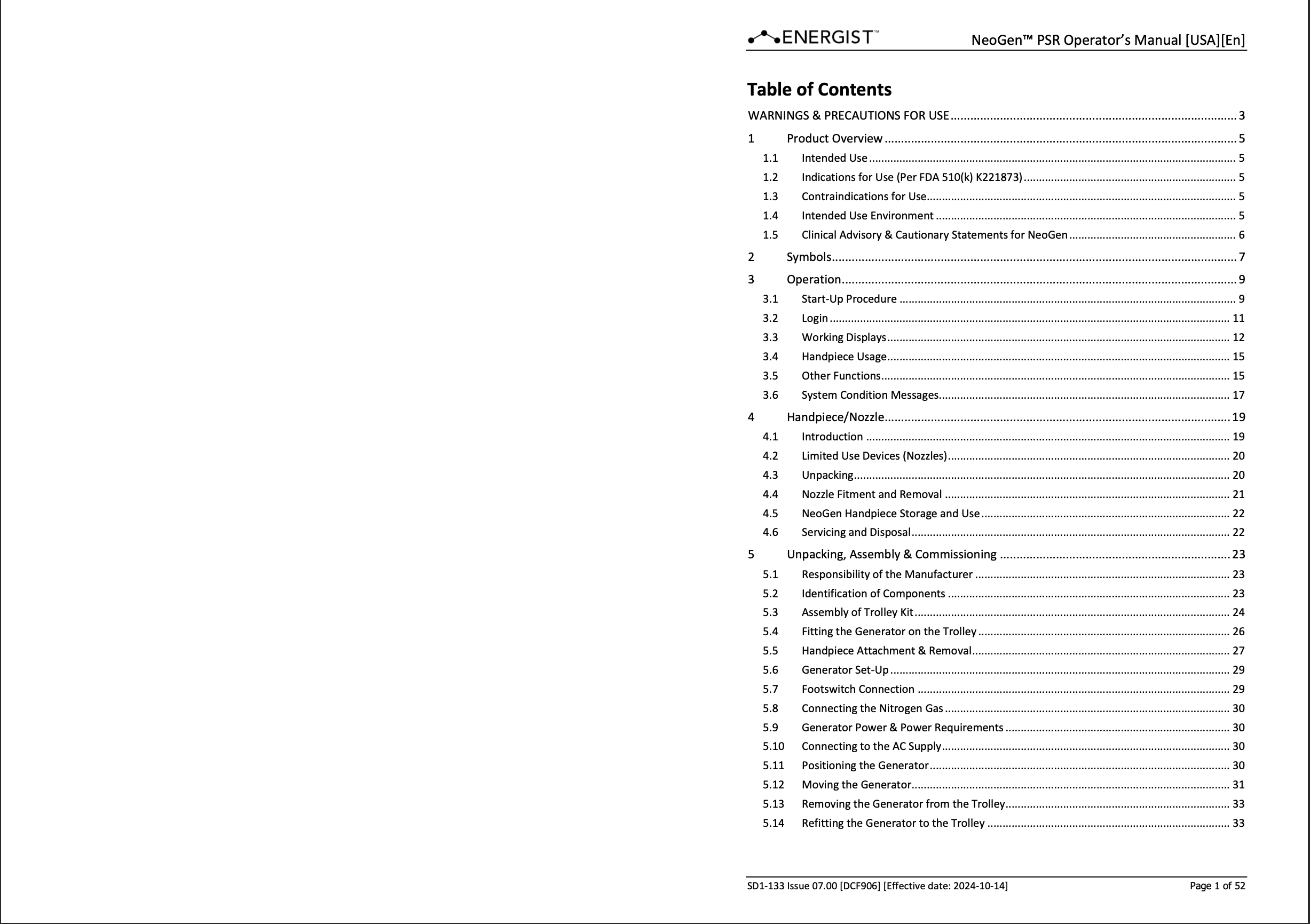 Energist NeoGenPSR User Manual – PDF Download - Image 3