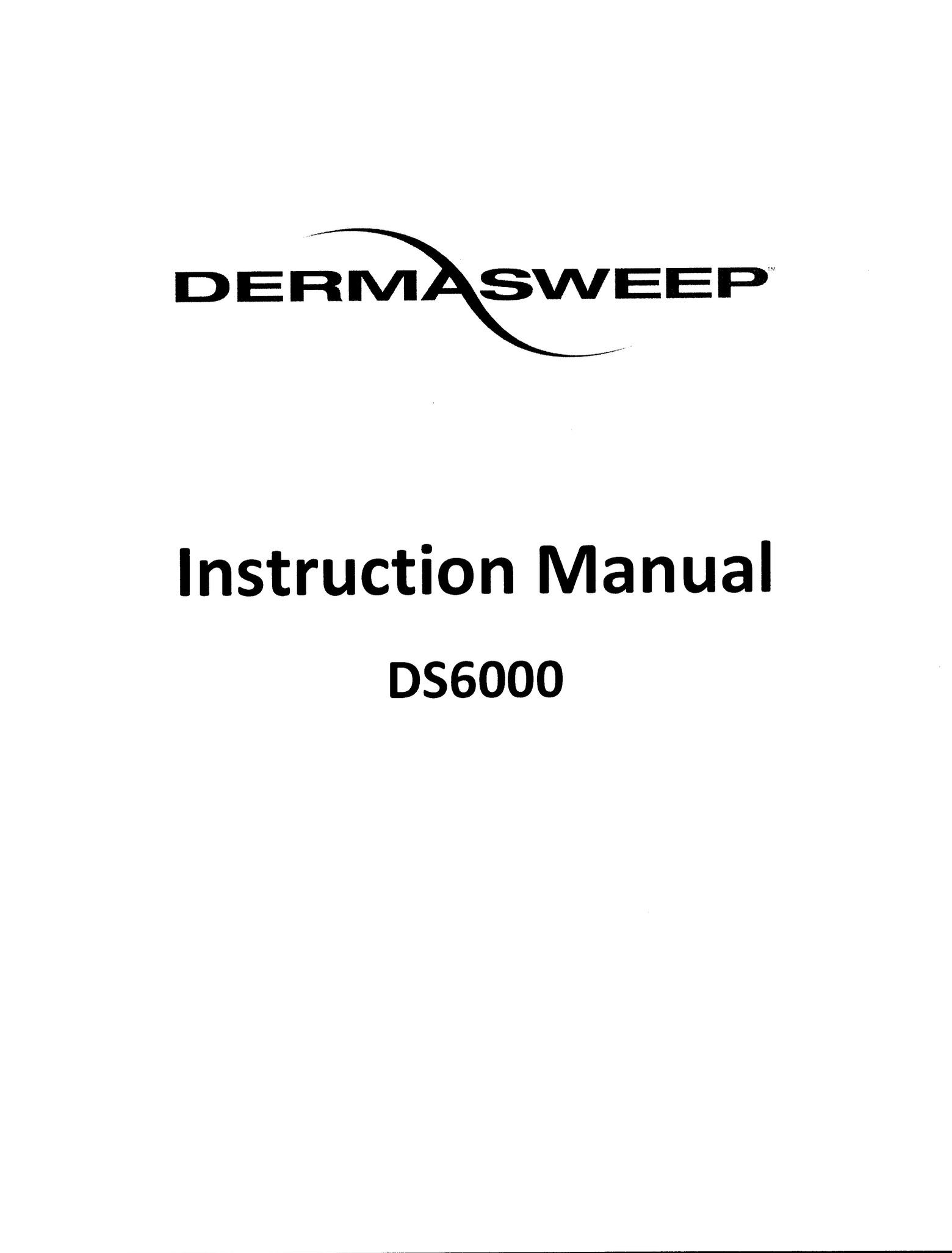 DermaSweep DS 6000 Instruction Manual, Cleaning & Sterilization & Clinical In-Service Training – PDF Download - Image 2