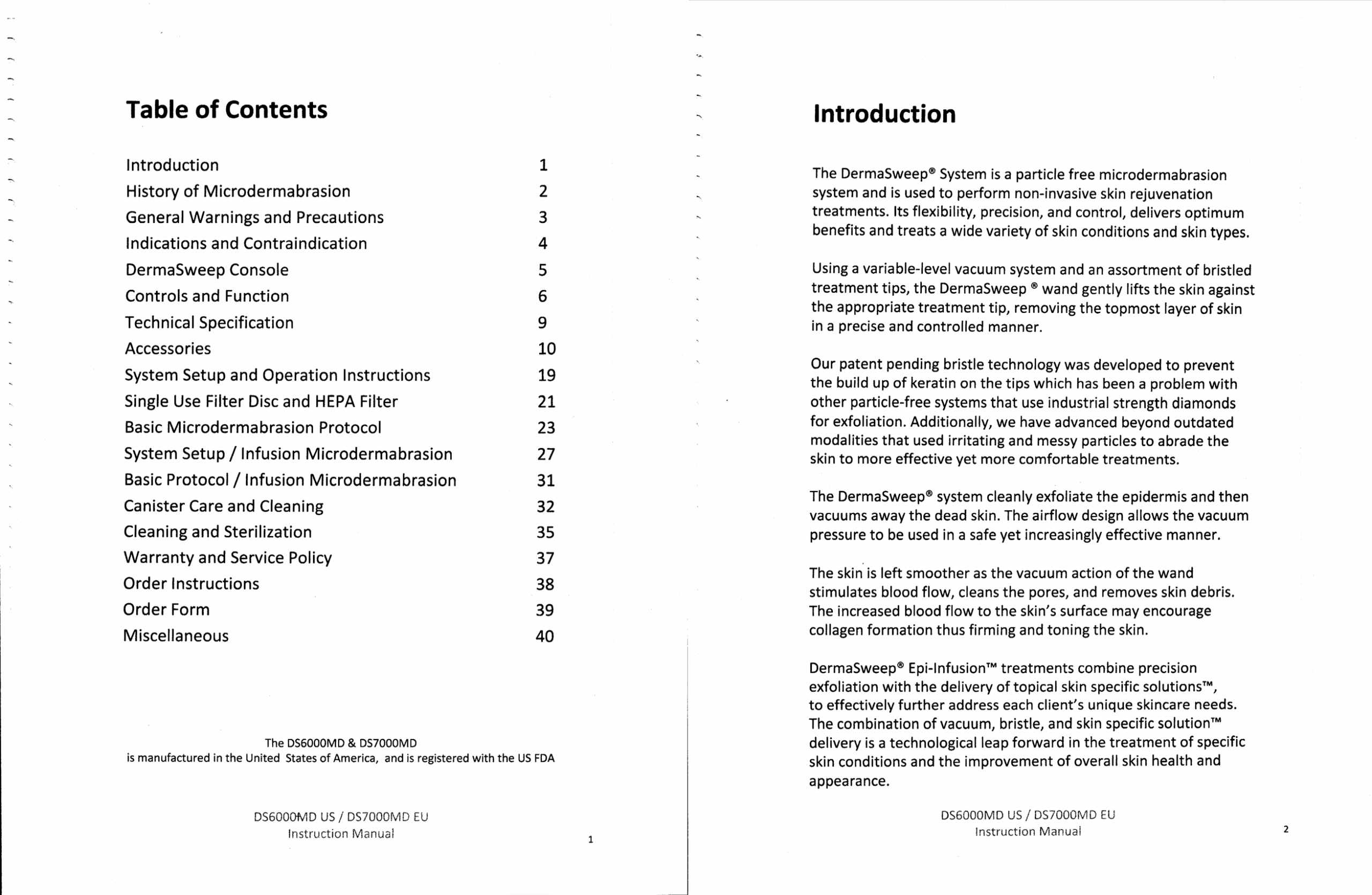 DermaSweep DS 6000 Instruction Manual, Cleaning & Sterilization & Clinical In-Service Training – PDF Download - Image 3