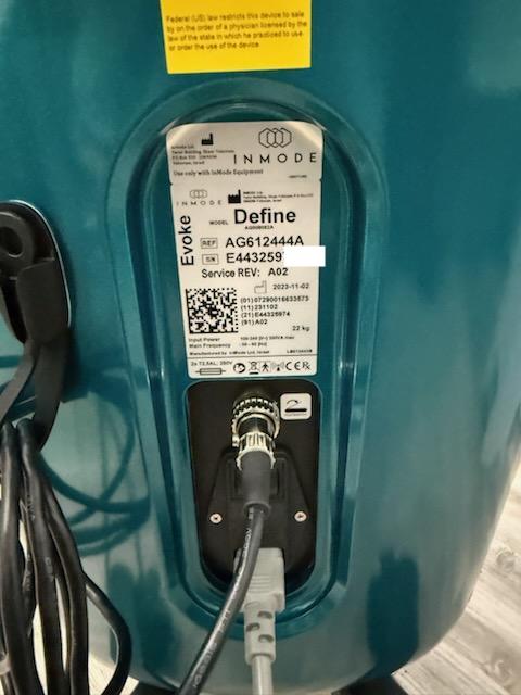 2023 Inmode DEFINE -(4) Applicators - (1) Hands Free Define Cheek & (1) Define Chin, & (1) Forma Face Handpiece, (1) Morpheus8 Face Handpiece - Only Used 5x for Training - Perfect Condition - INCLUDES MANUFACTURER WARRANTY & CONSUMABLE SUPPORT - Free Shipping & Warranty (km/rey-ve)s - Image 16