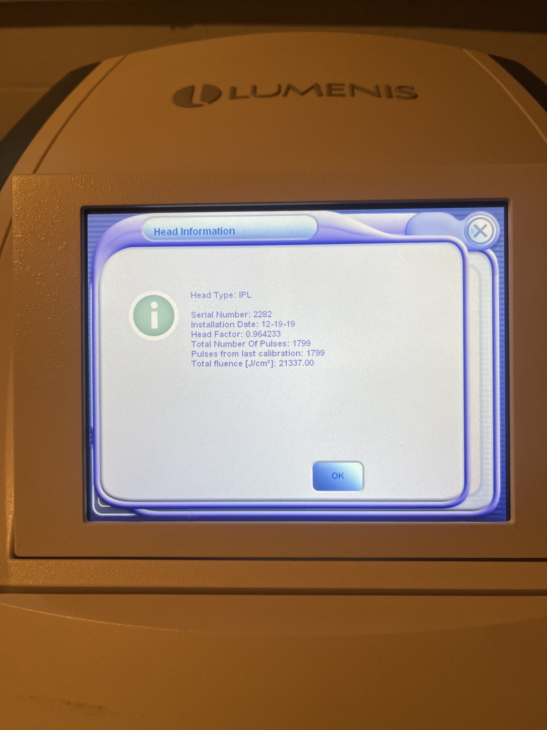 2013 Lumenis Stellar M22 with 5 Handpieces - (2) IPL, Nd Yag, Q-switched, & ResurfX - ONLY 79,671 SYSTEM PULSES - Excellent Condition - Free Shipping & Warranty (km/qui)x - Image 20