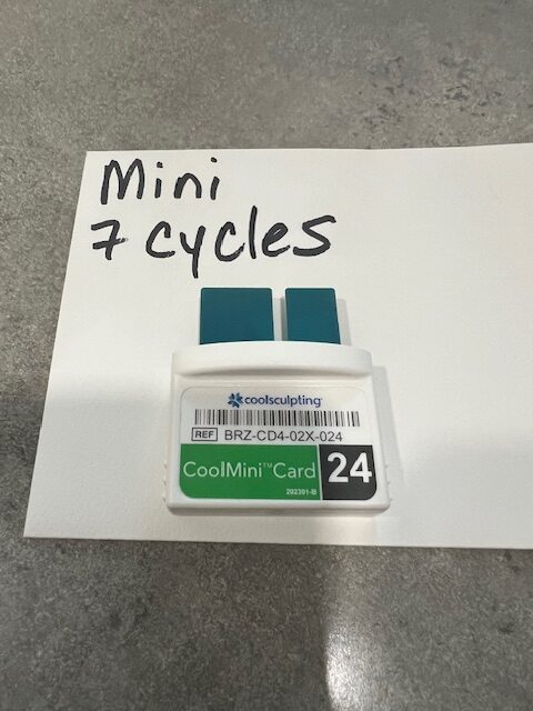 (7) Cycles CoolMini CoolCard for Zeltiq Coolsculpting - Free Shipping (km/leg)