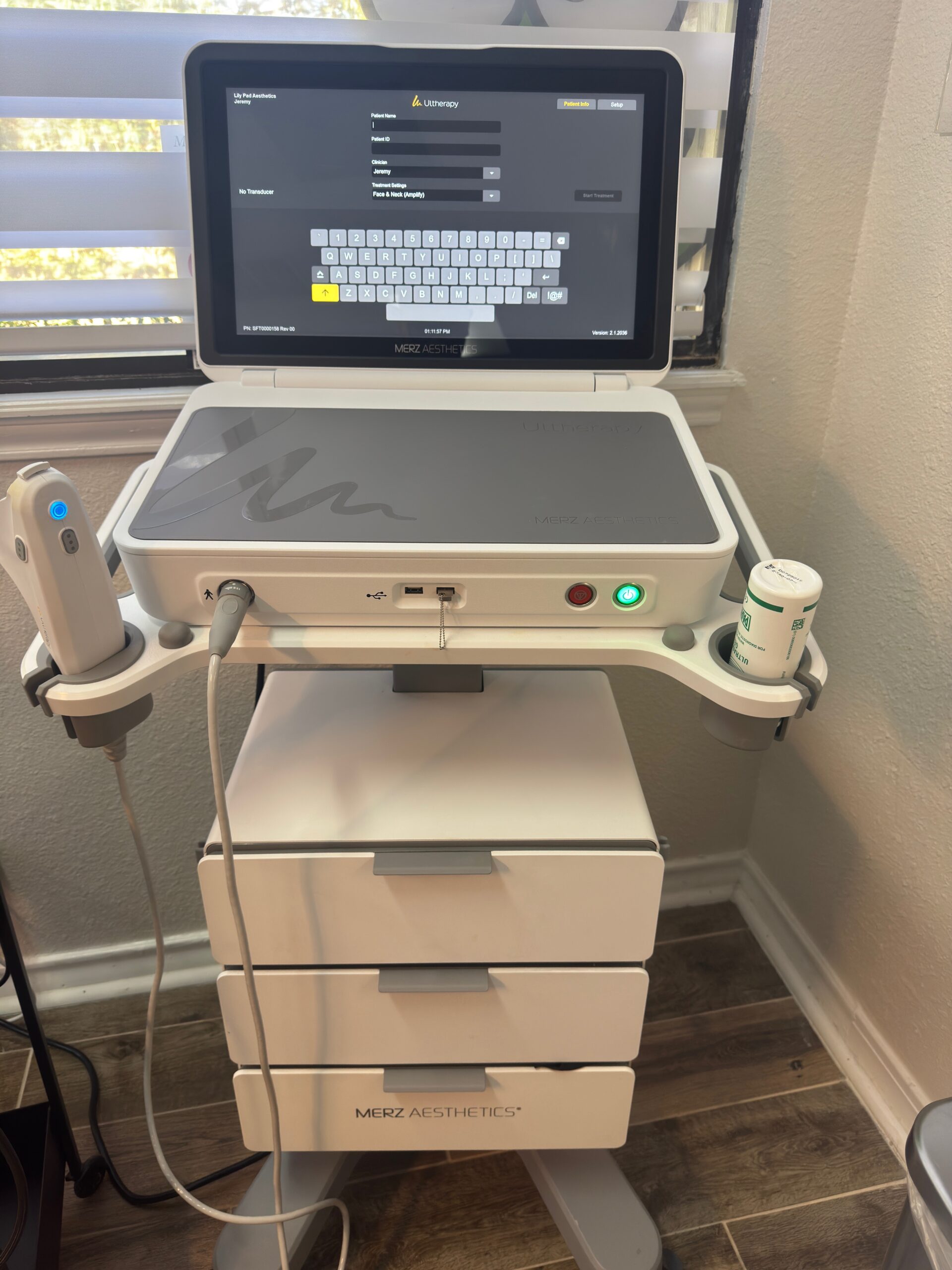 2025 Merz Ulthera Ultherapy Prime Ultrasound Skin Tightening System with UH-2 DeepSee Handpiece - Under Manufacturer Warranty Until 09/2026 -Free Shipping & Warranty (km/dol)s - Image 2