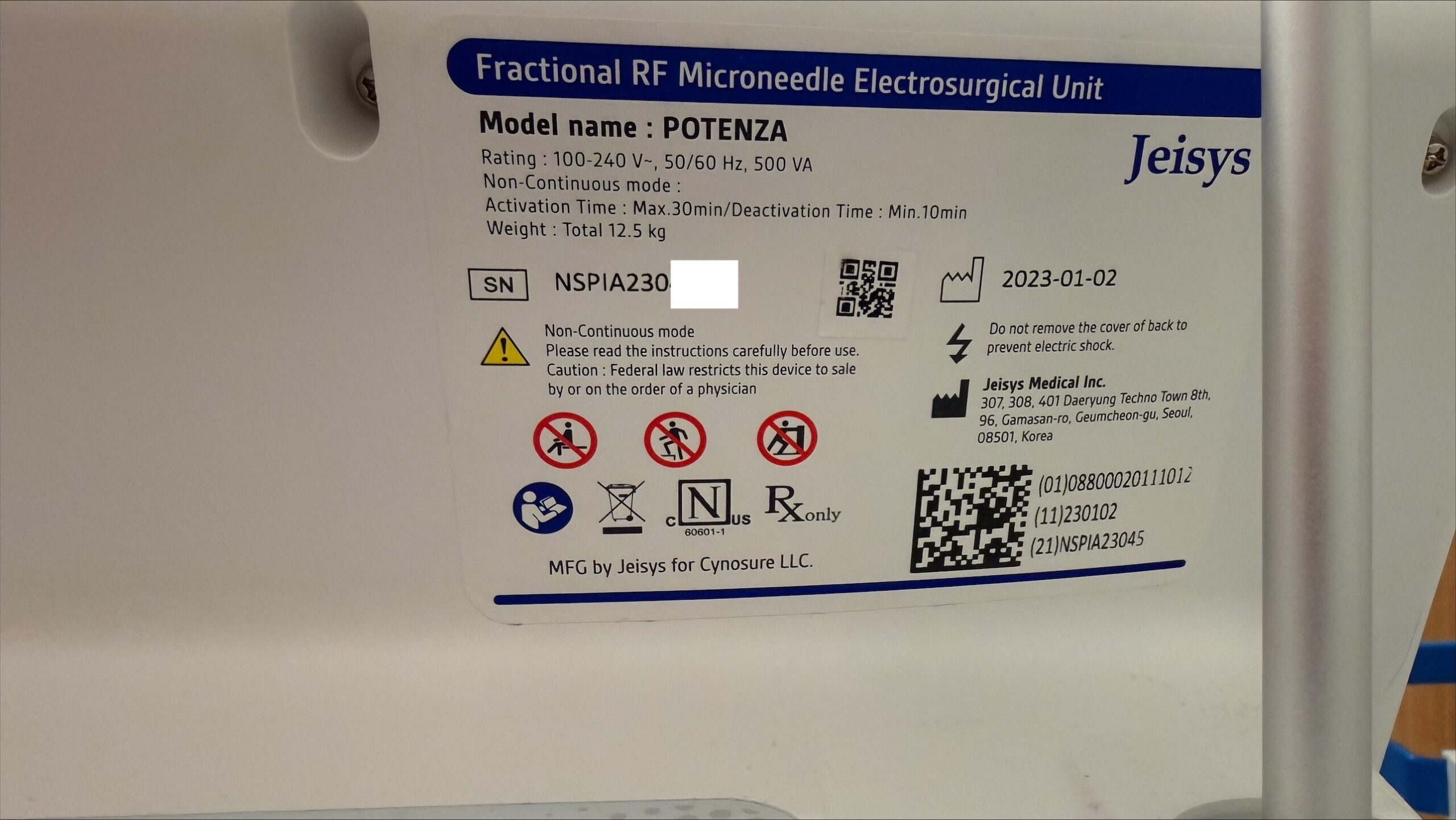 Potenza 2023 manufacturer sticker copy