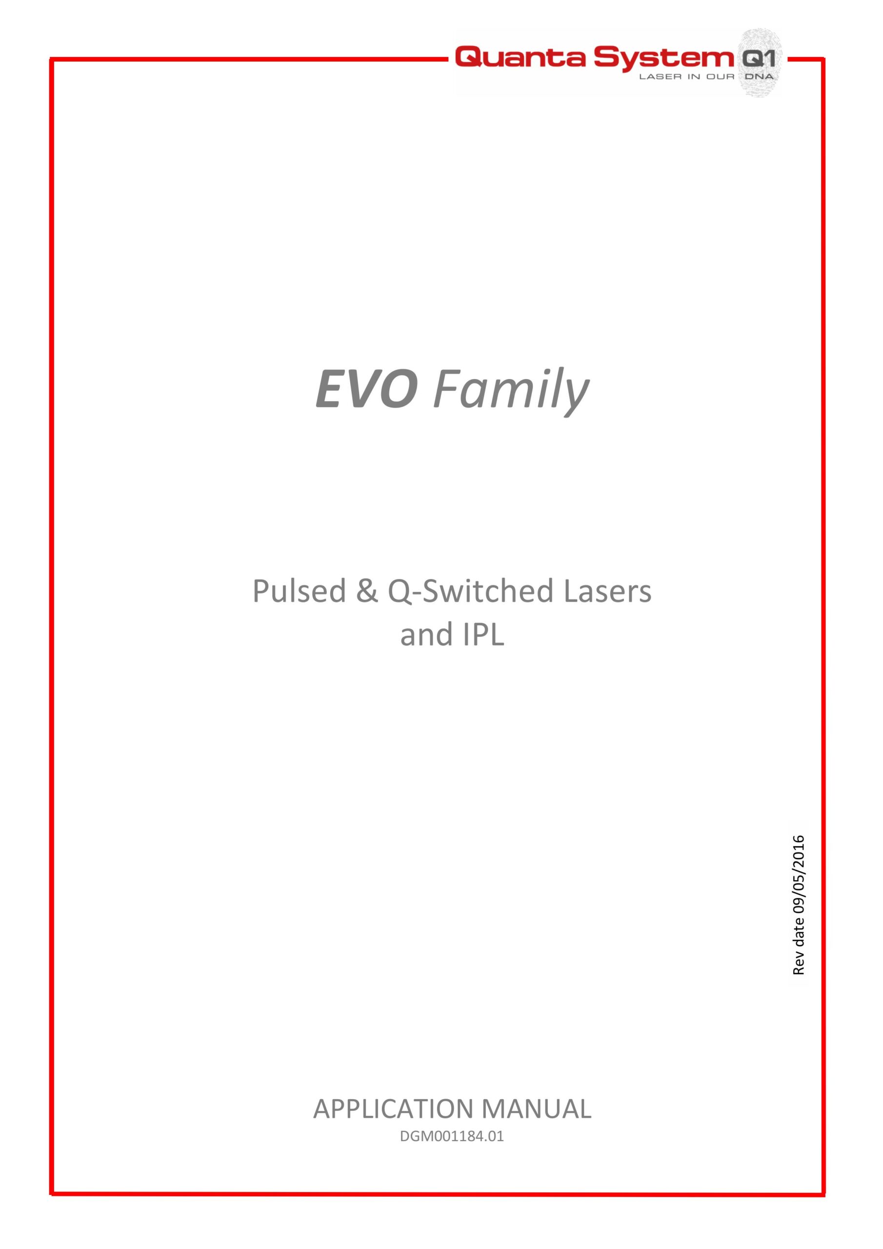 evo family application manual