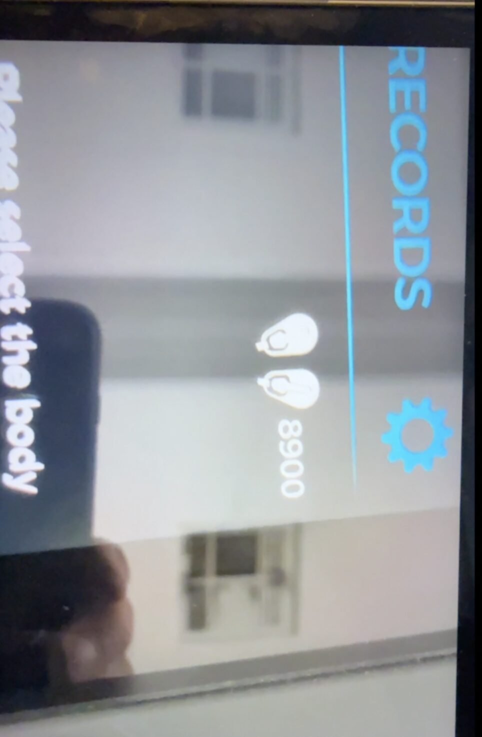 Emsculpt Neo large paddle pulse count display screen detail