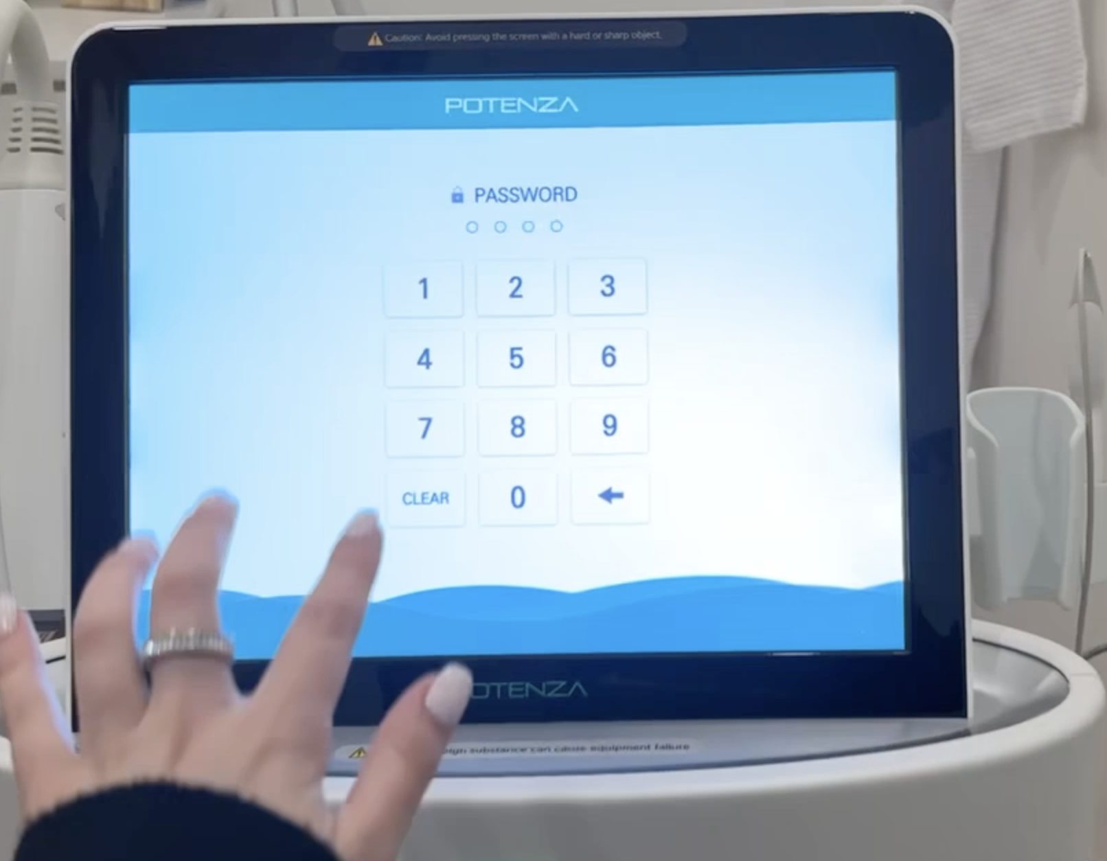 Cynosure Potenza digital interface panel