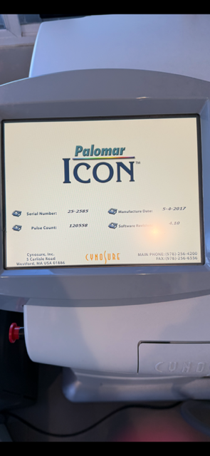 2017 Cynosure Icon front screen with branding