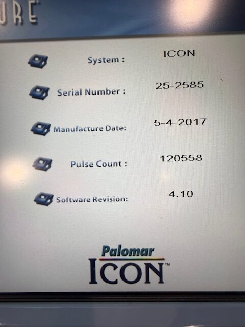 IPL system information screen powered on