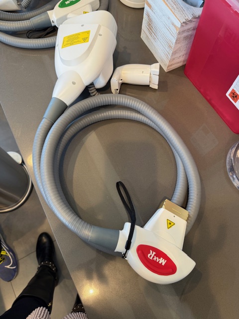 coiled cable and connector for Cynosure Icon handpiece