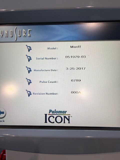 Icon system interface screen showing menu options