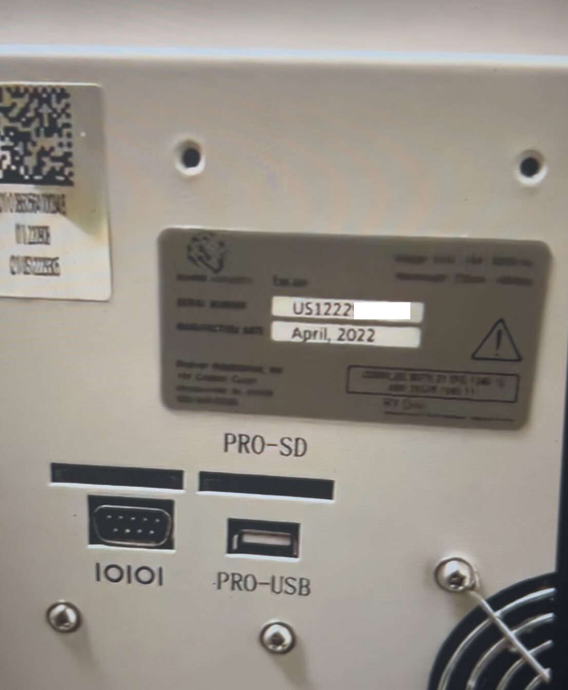 Picolazer manufacturer sticker