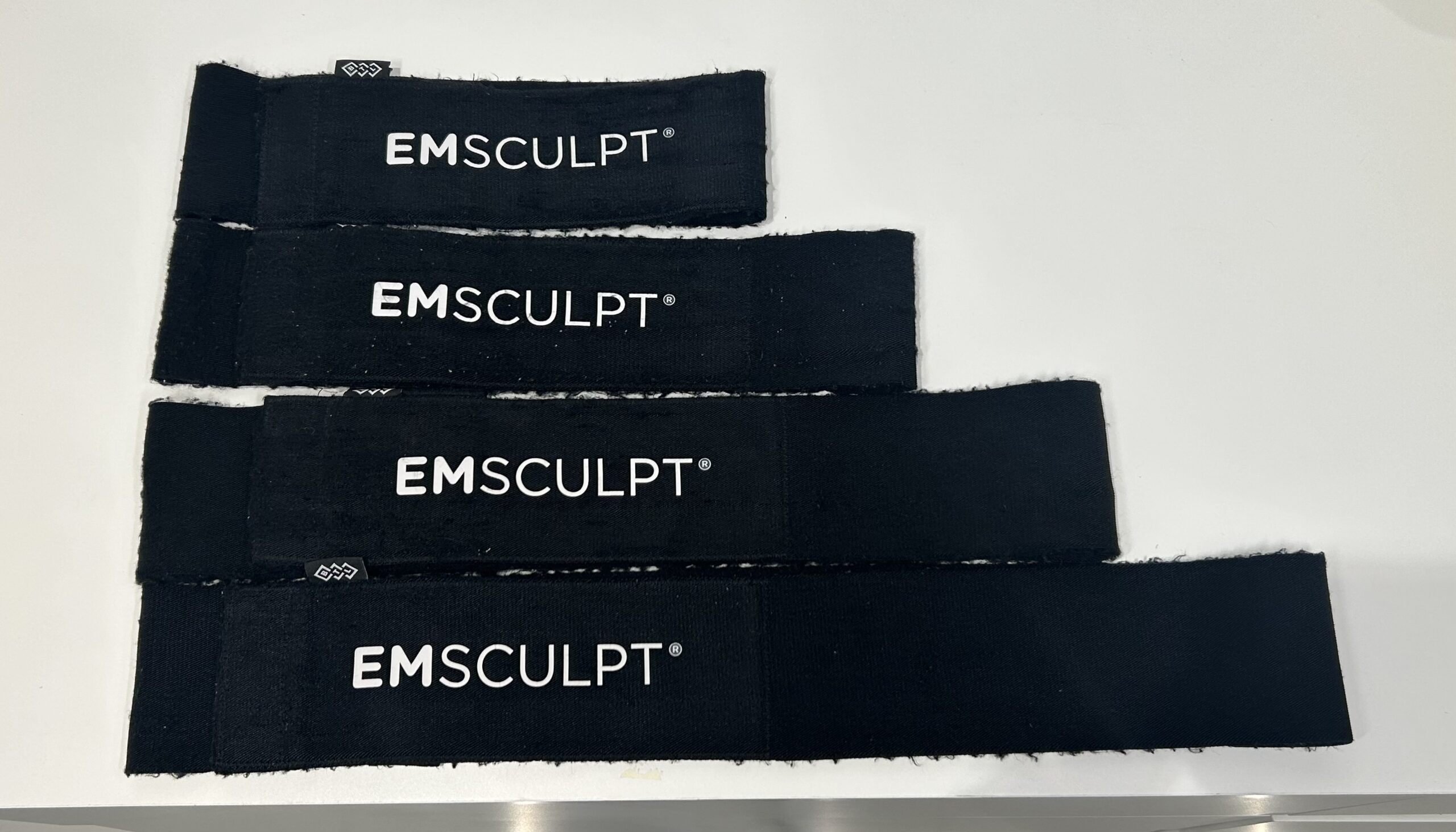 Emsculpt belts focused view