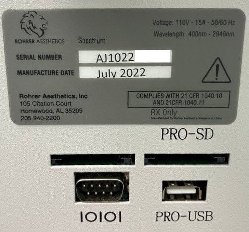 2022 Rohrer Spectrum For Sale - w/ 5 Handpieces - Image 27