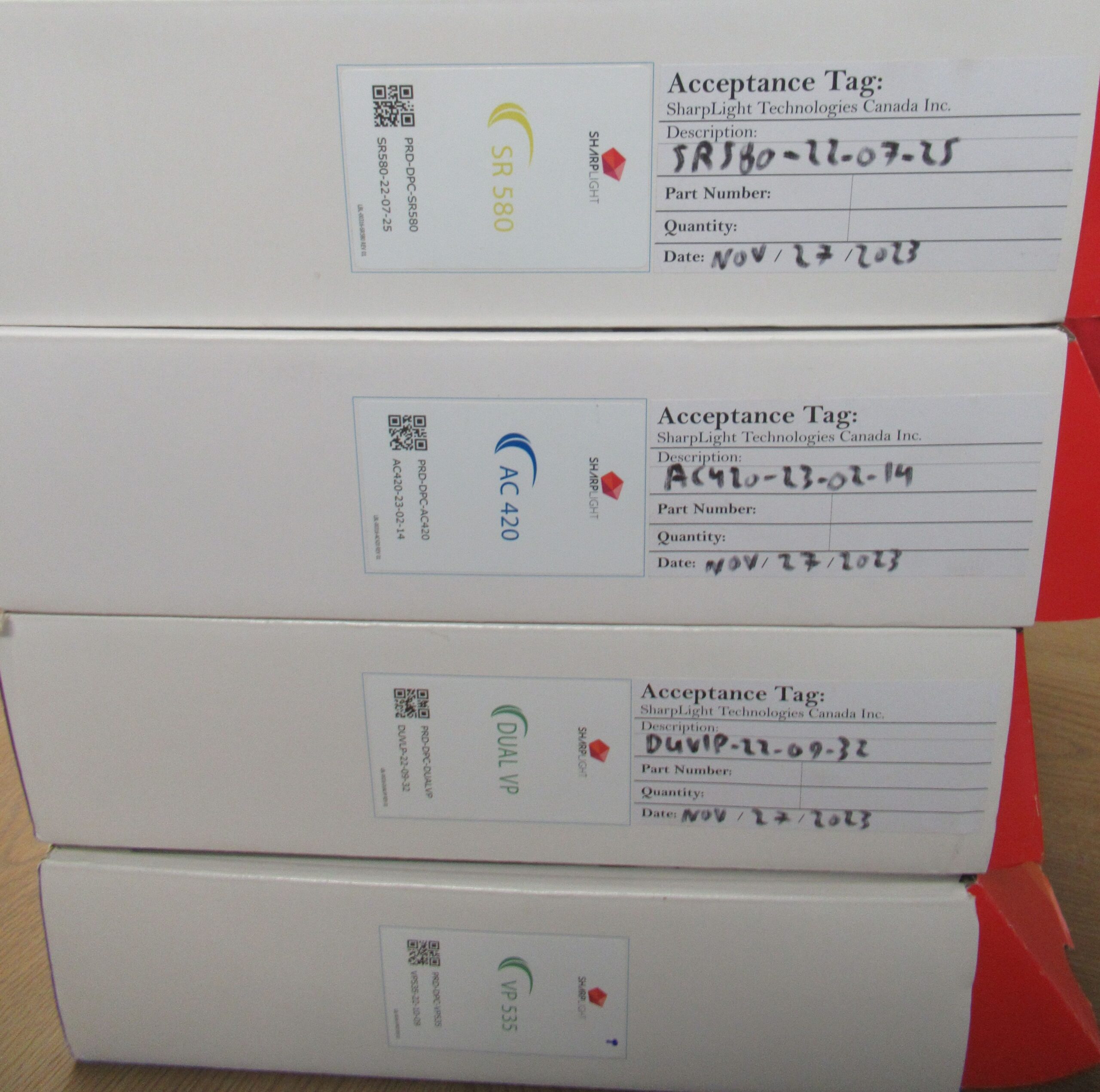 Sharplight Rapid DPC 2023 for sale acceptance tags close up