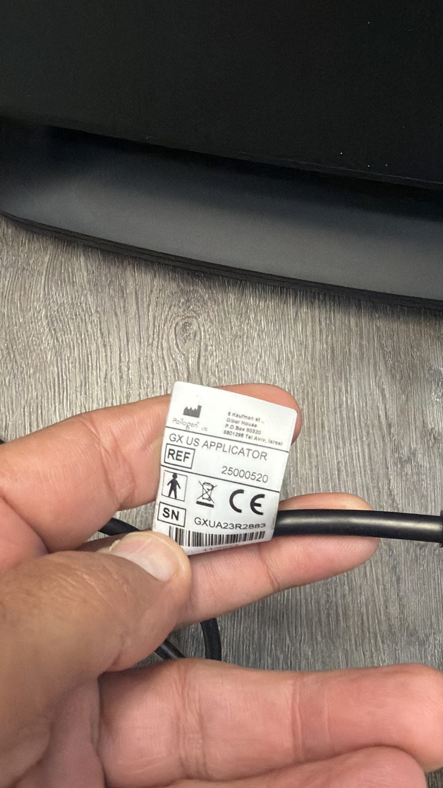 Pollogen Geneo X U OxyGeneo applicator label