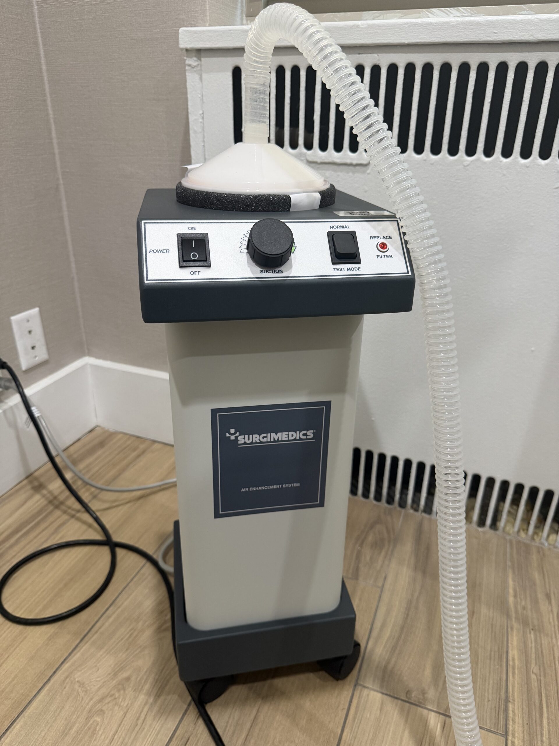 Surgimedics smoke evacuator full view
