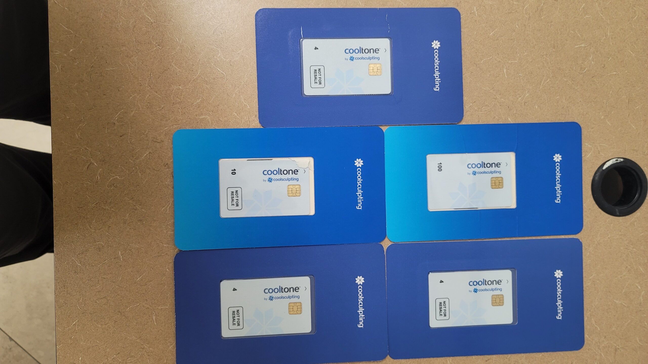 Zeltiq CoolTone CoolCards For Sale with 76 Cycles