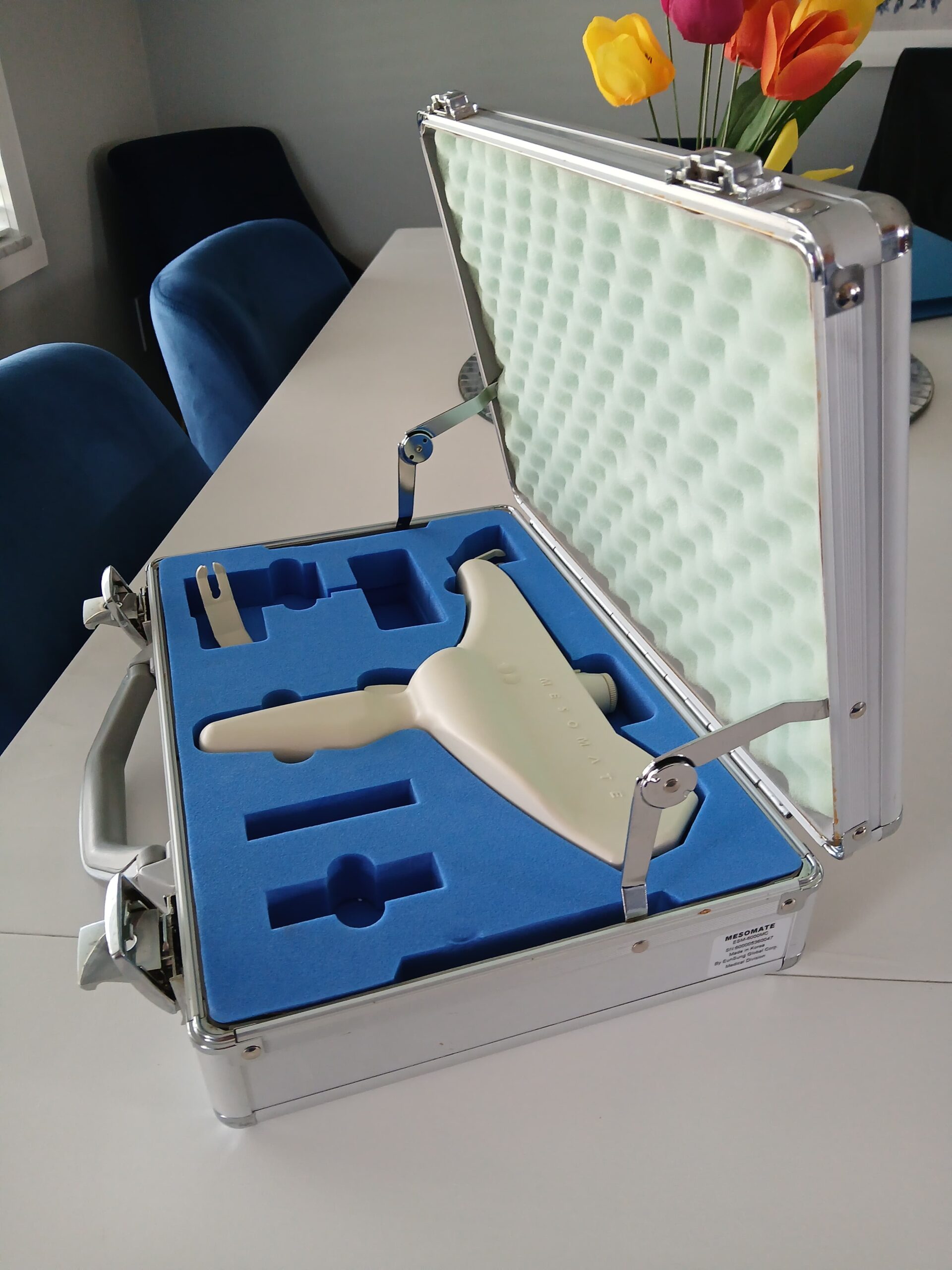 New MesoMate Premium Digital MesoGun in Case Top View