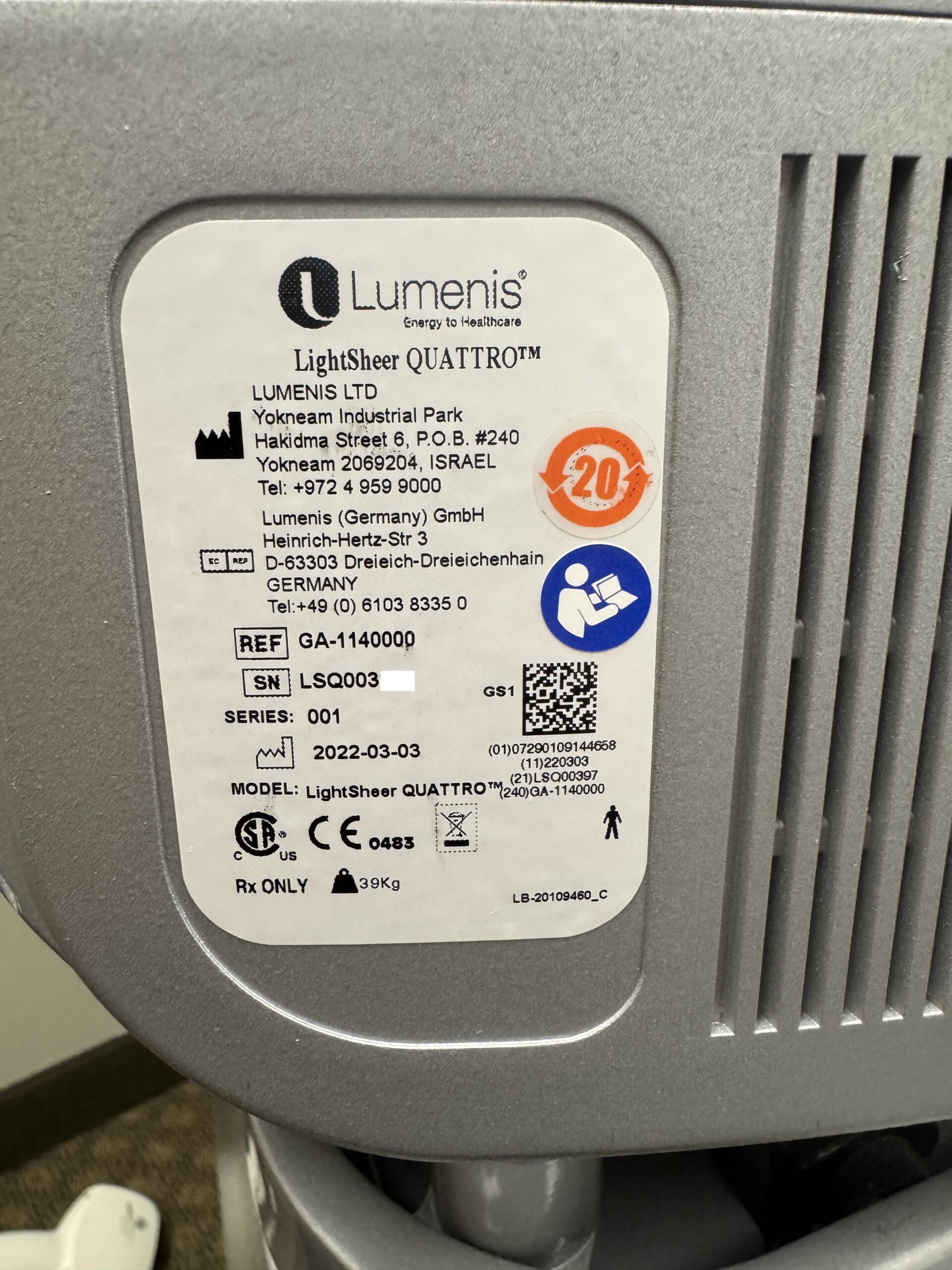 2022 Lumenis Lightsheer Quattro For Sale | 2 Handpieces - Image 16