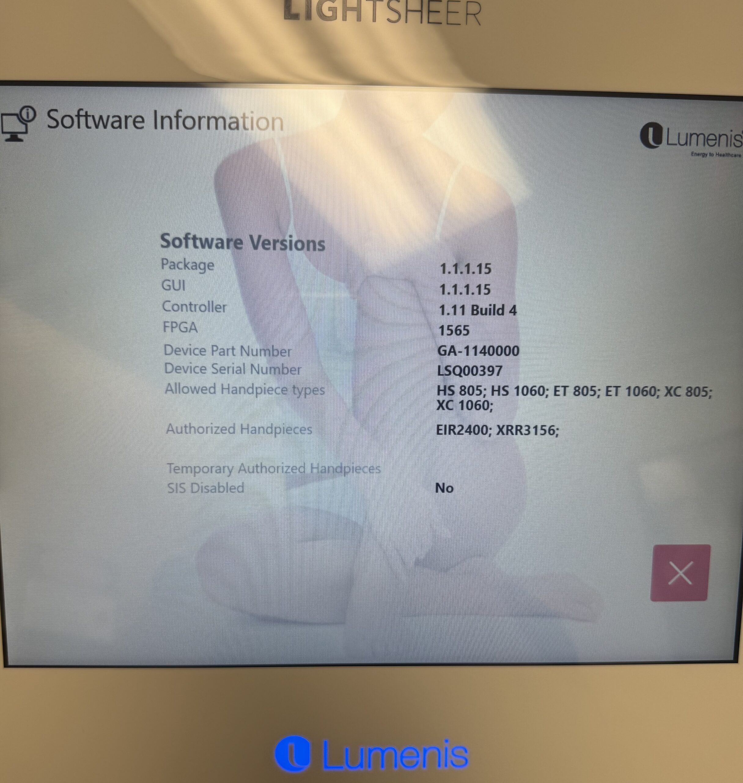 2022 Lumenis Lightsheer Quattro For Sale | 2 Handpieces - Image 8