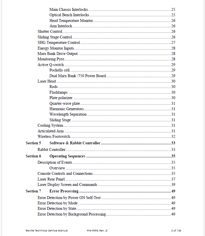 ConBio RevLite Service Manual – Cynosure PDF Download - Image 4