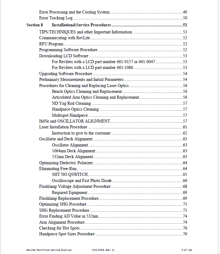 ConBio RevLite Service Manual – Cynosure PDF Download - Image 5
