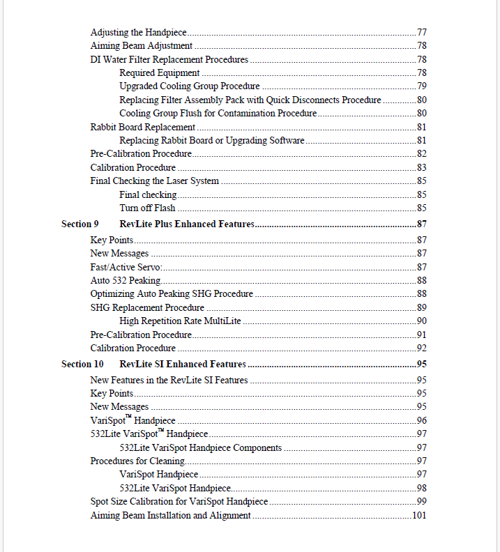 ConBio RevLite Service Manual – Cynosure PDF Download - Image 6