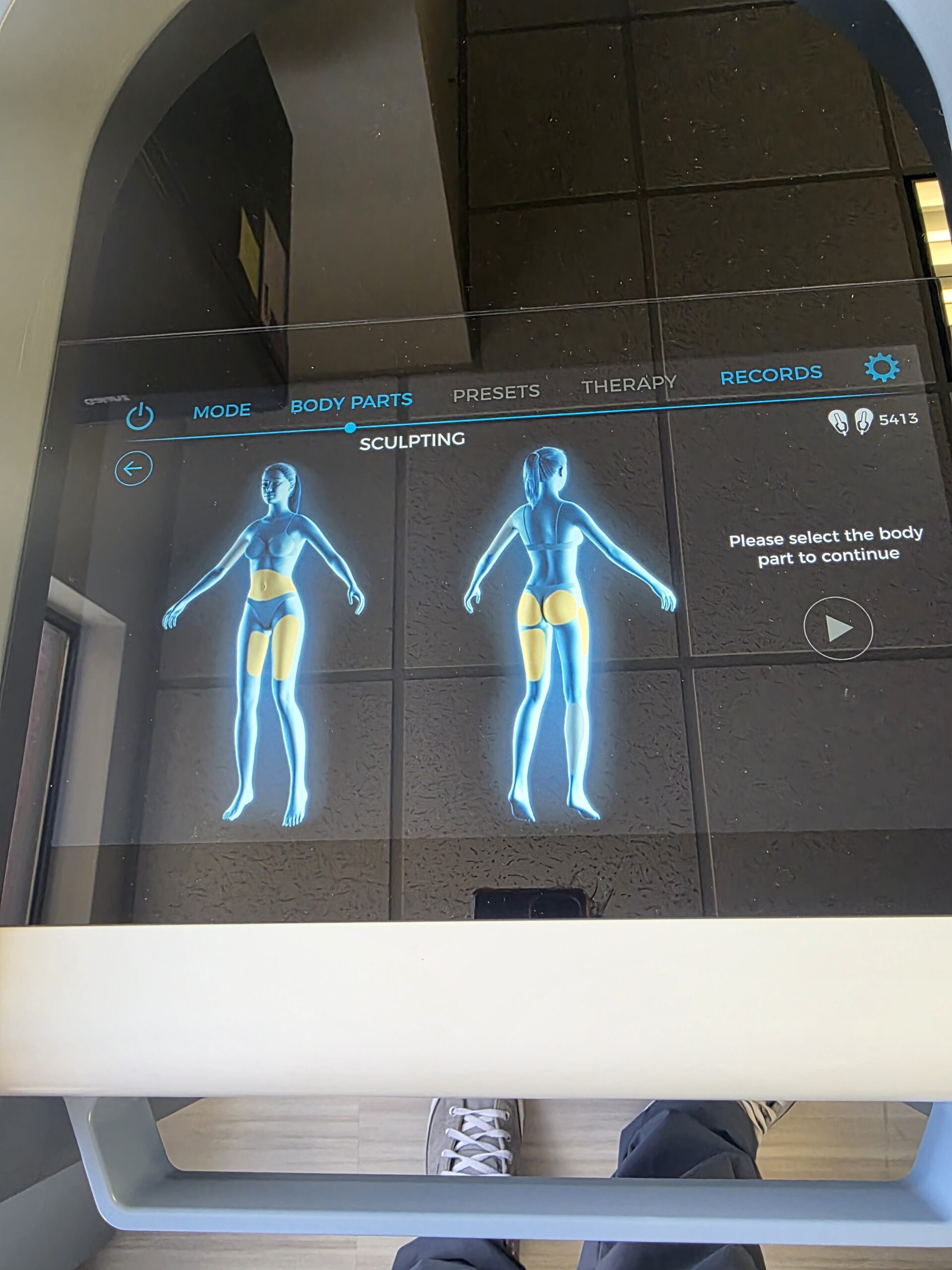 Emsculpt Neo large paddles minutes