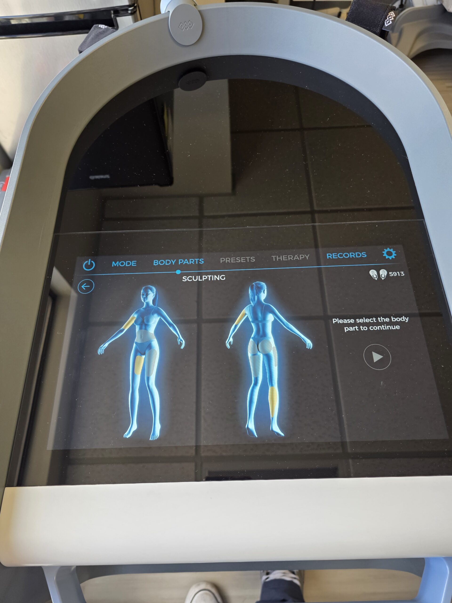 Emsculpt Neo small paddles minutes