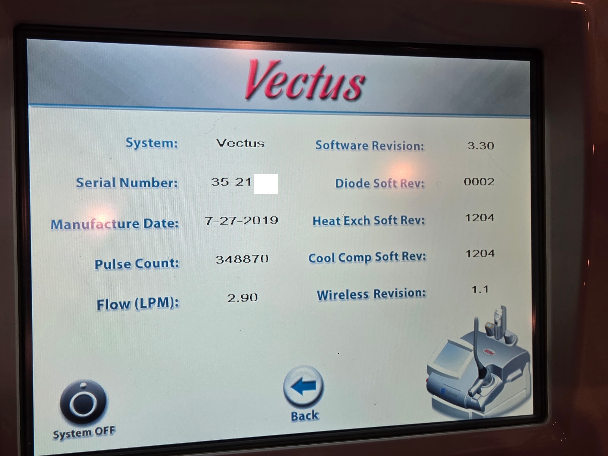 2019 Cynosure Vectus Diode Laser For Sale + New Handpiece - Image 23